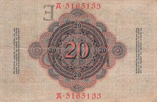 20 Mark 1907 ro.28 E/A